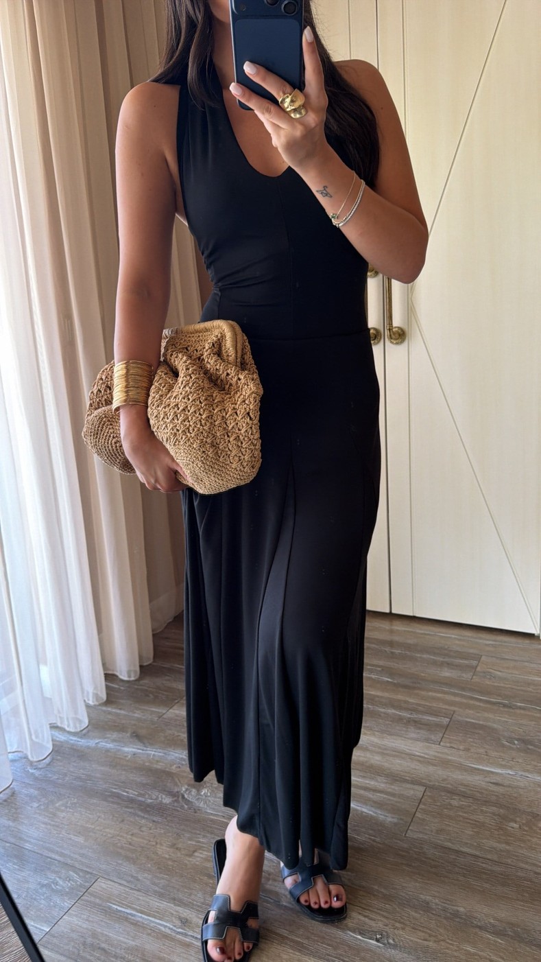 Siyah  Paula Elbise 