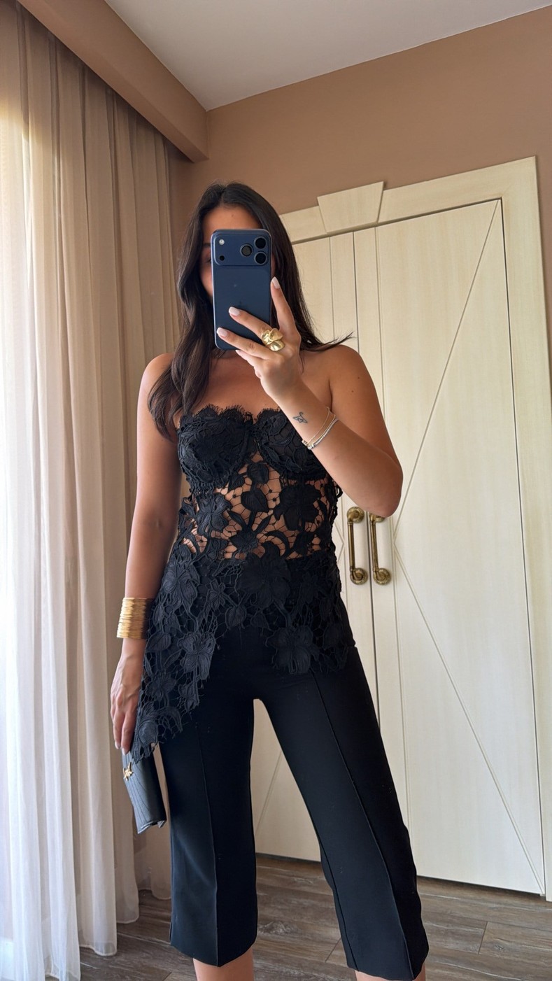 Siyah Pia Büstiyer 