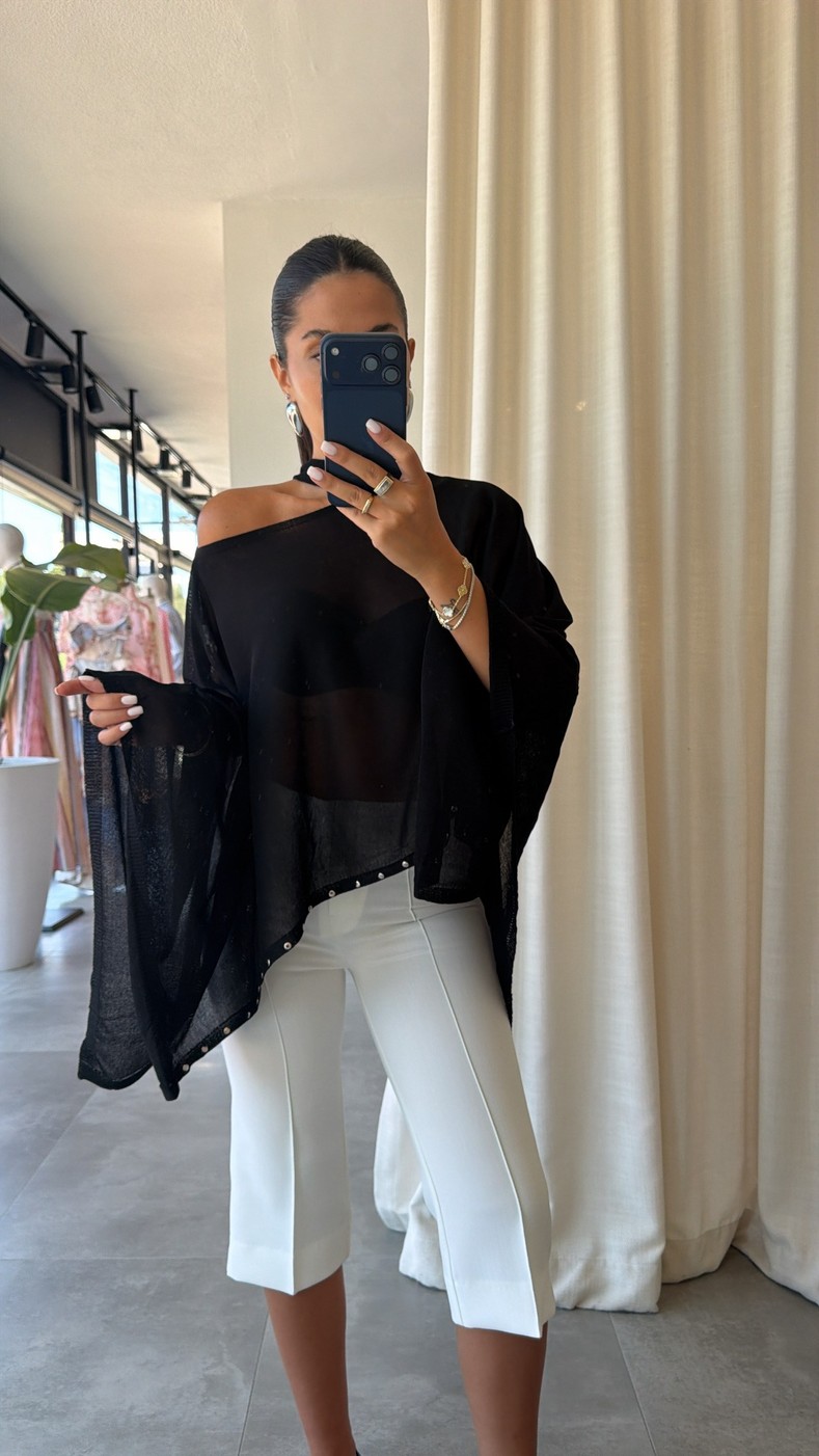 Siyah Rina Bluz