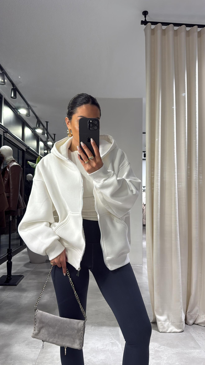 Beyaz Violet Sweat