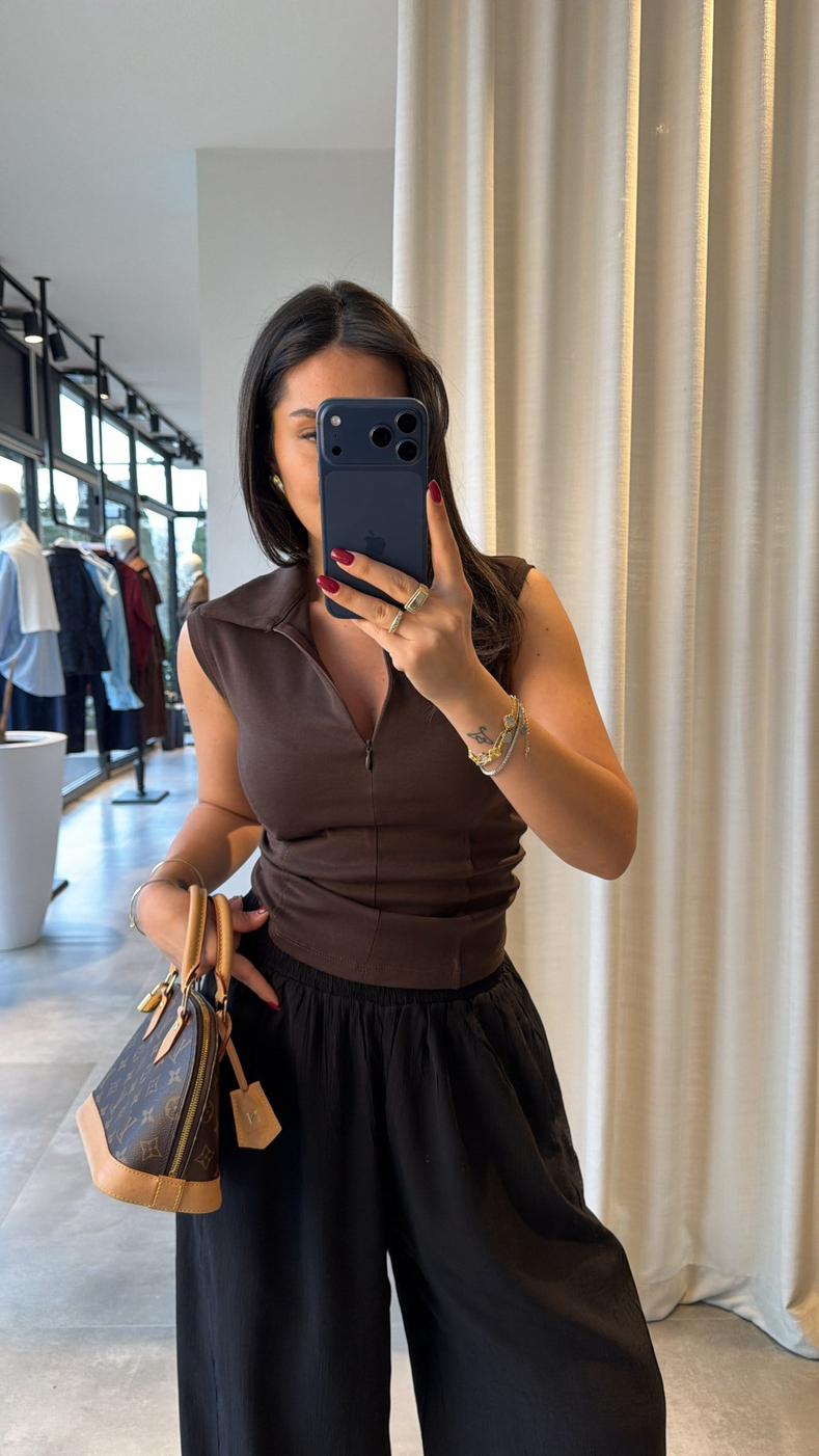 Kahve İndica Bluz