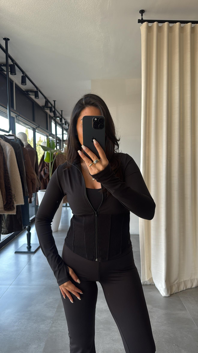 Siyah Cupid Hırka 