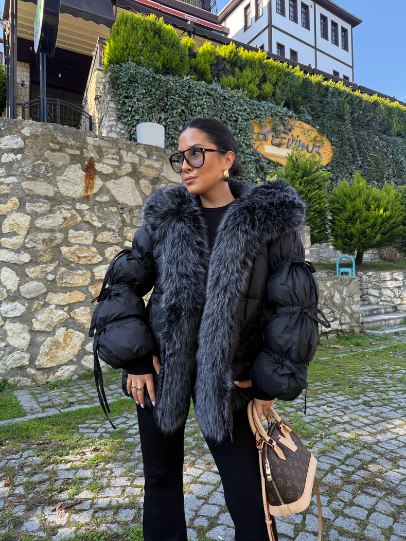Siyah İthal Seri Eloise Mont