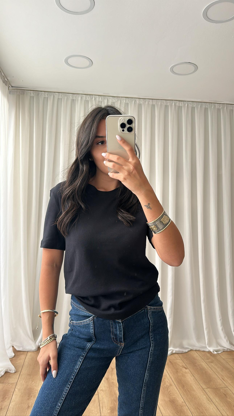 Siyah Orijinal Marka T-Shirt