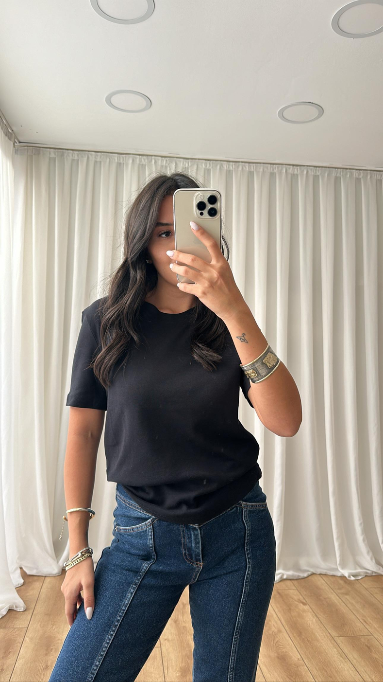 Siyah Orijinal Marka T-Shirt