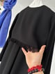 2273W Krep Kumaş Pelerin Pardösü