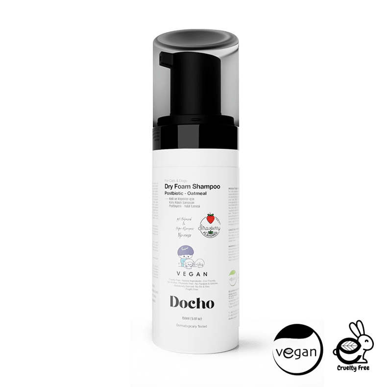 Docho Kedi ve Köpek Kuru Köpük Şampuan - Postbiyotik  150 ML