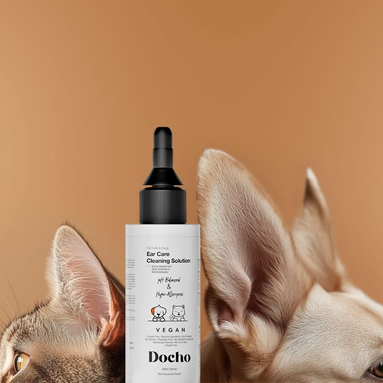 Docho Kedi ve Köpek Kulak Temizleme ve Bakım Solüsyonu 50 ML