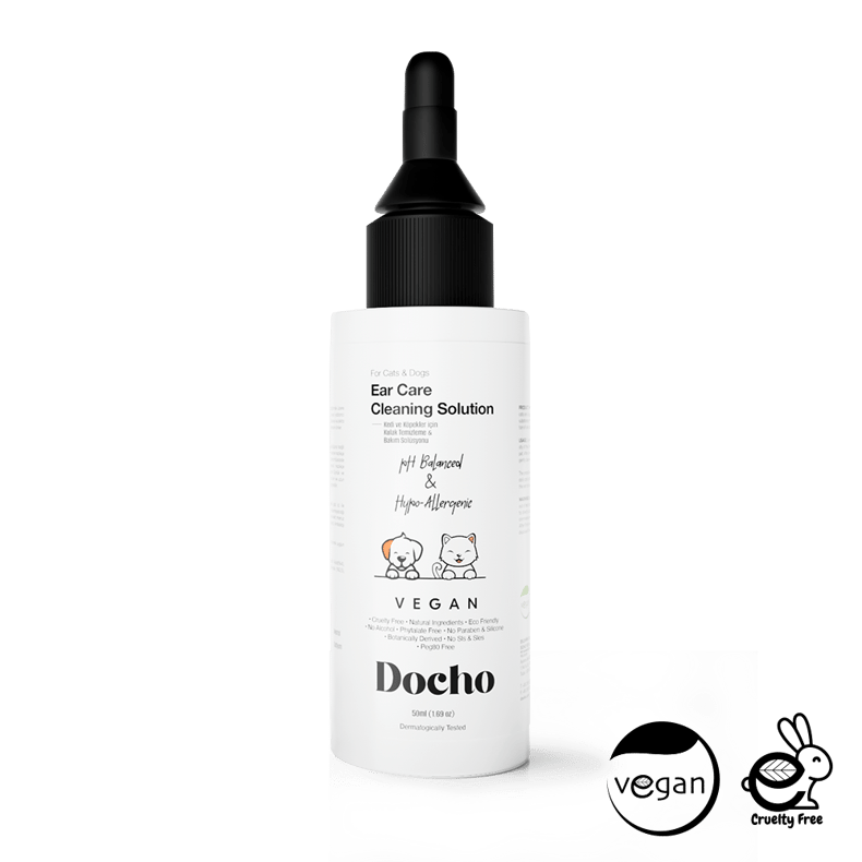 Docho Kedi ve Köpek Kulak Temizleme ve Bakım Solüsyonu 50 ML