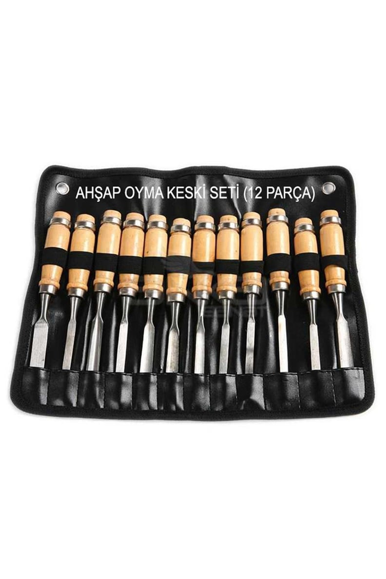 12 Parça Ahşap Oyma Seti