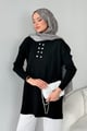 Zebra Desen Merserize Tunik Siyah 241430 