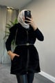 Fermuarlı Peluş Yelek Siyah 81300 