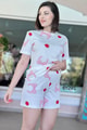 %100 Pamuk Süprem Penye Şortlu Pijama Takım