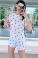 %100 Pamuk Süprem Penye Şortlu Pijama Takım