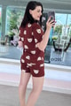 %100 Pamuk Süprem Penye Şortlu Pijama Takım