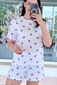 %100 Pamuk Süprem Penye Şortlu Pijama Takım
