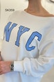 2 İplik Baskılı Sweatshirt