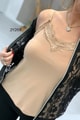 Askısı Ayarlanabilir Dantelli Bluz
