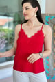 Askısı Ayarlanabilir Dantelli Sandy Bluz