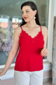 Askısı Ayarlanabilir Dantelli Sandy Bluz