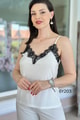 Askısı Ayarlanabilir Dantelli Sandy Bluz