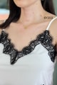 Askısı Ayarlanabilir Dantelli Sandy Bluz