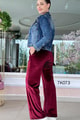 Beli Lastikli Kadife Pantolon