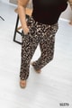 Beli Lastikli Yandan Cepli Desenli Pantolon
