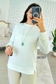 Bisiklet Yaka 2 İplik  Sweatshirt