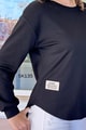 Bisiklet Yaka Modal Kumaş Sweatshirt