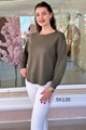 Bisiklet Yaka Modal Kumaş Sweatshirt