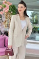 Blazer Keten Ceket