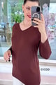Çilek Kumaş Kuş Baskılı Bluz