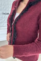 Dantel Detay Triko Hırka