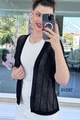 Delikli Triko Hırka