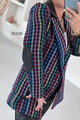 Deri Garnili Blazer Ceket