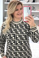 Desenli Elbise