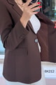 Double Krep Blazer Ceket