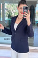 Double Krep Blazer Ceket