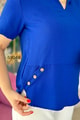 Düğme Detay Aerobin Bluz