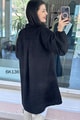 Düğmeli Kaşe Kaban