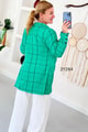 Ekose Desen Blazer Ceket