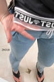 Fermuar Detay İkili Kot Takım