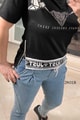 Fermuar Detay İkili Kot Takım