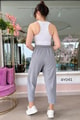 File Cepli Keten Harem Pantolon