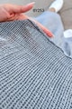 File Üstlü Keten Elbise