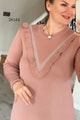 Fırfırlı Simli Triko Elbise