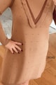 Fırfırlı Simli Triko Elbise