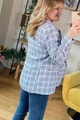 Flotalı Uzun Yaka Blazer Ceket