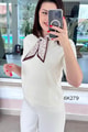 Fularlı Triko Bluz